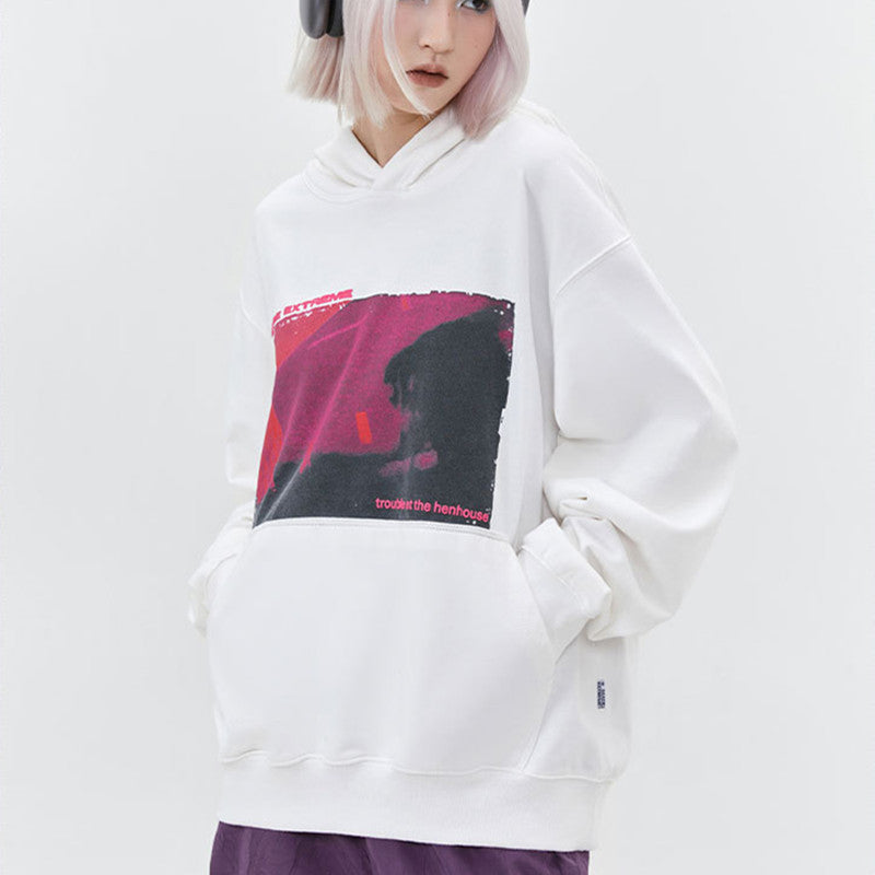 Urban Script Cotton Sweatshirt