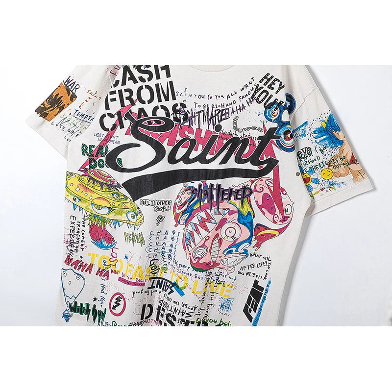 SAINT MICHAEL Retro Wash Tees