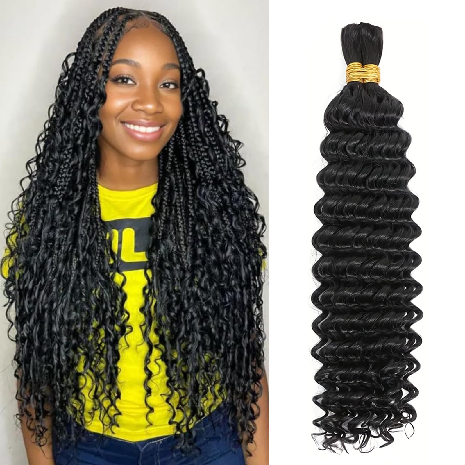 BohoWave Human Braiding Hair 2-Pack 20in