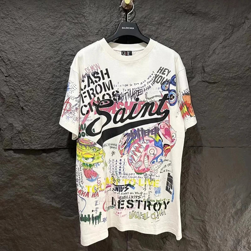 SAINT MICHAEL Retro Wash Tees
