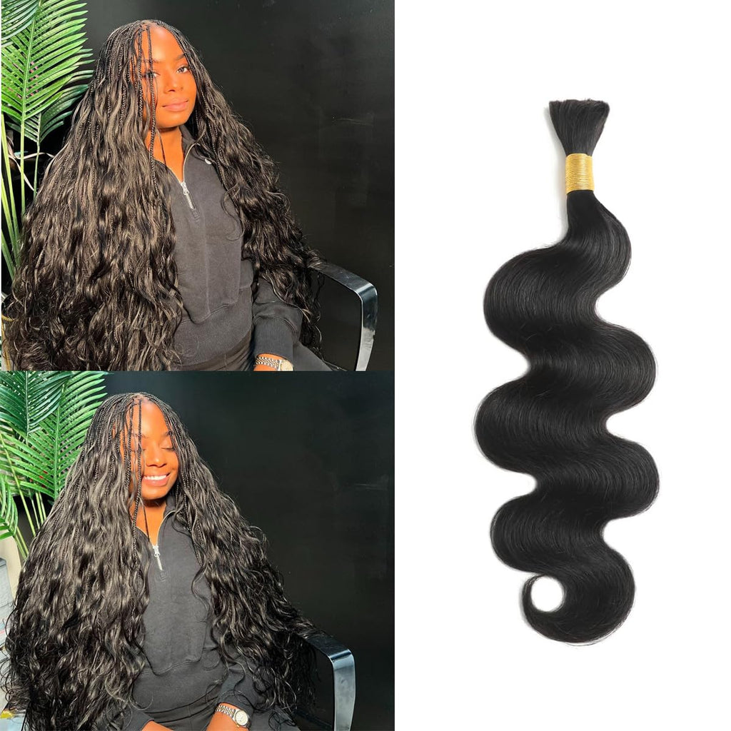 Brazilian Body Wave Human Braiding Hair 100g, 26 Inch