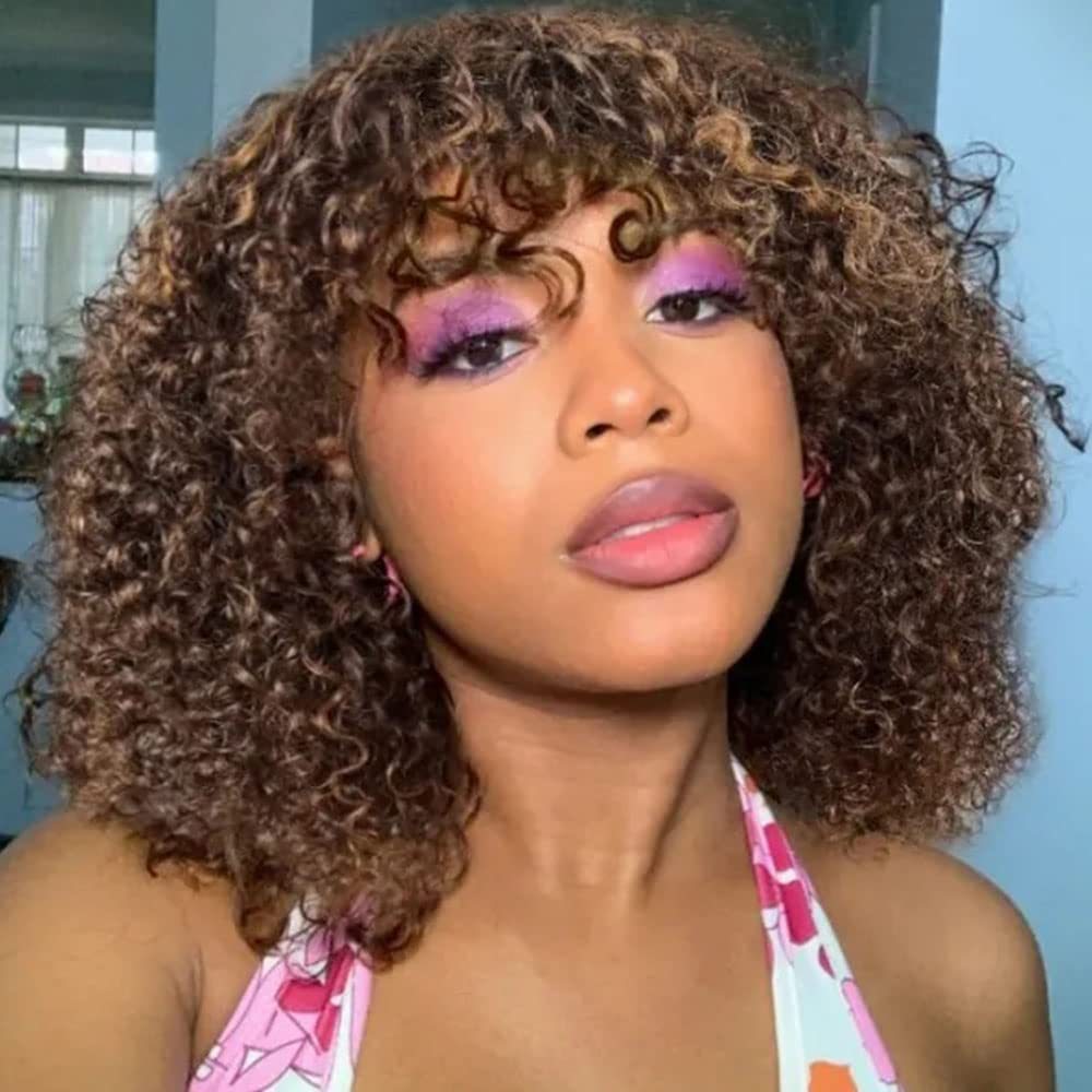 Curly Human Hair Wig - Full Machine Made Style