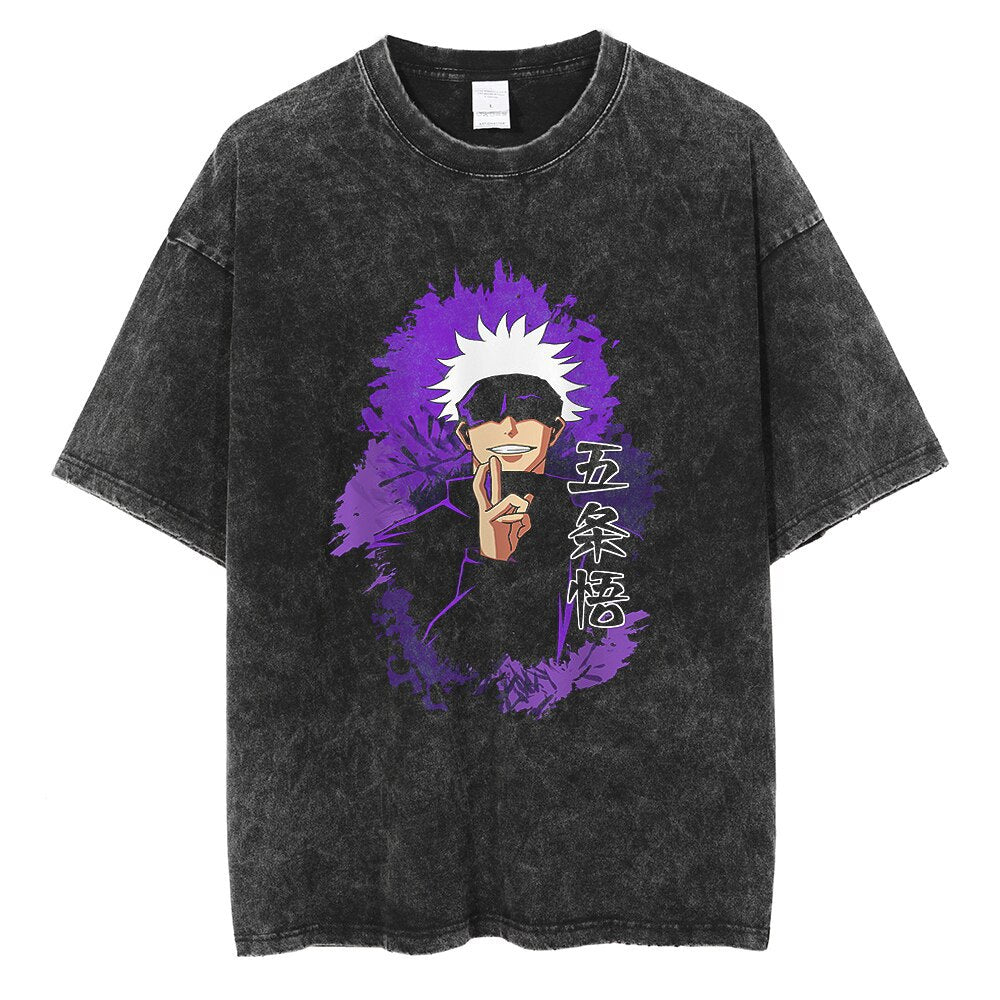 Urban Anime Graphic Tee - Retro Summer Style