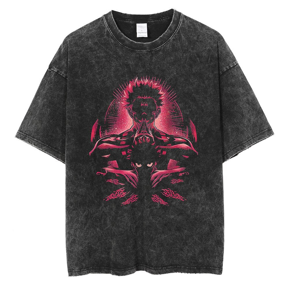 Urban Anime Graphic Tee - Retro Summer Style