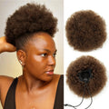 Natural Kinky Curly Drawstring Ponytail for Black Women
