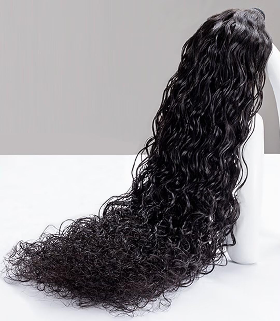 TRIIPPY Raw Human Hair Single BundleTriple Lifespan Than Regular Virgin Hair No.1 Sales Of Raw Hair Bundles20 Inch 100% Indian Raw Hair Water Wave Bundles Keep Soft and Smooth After Multiple Washes