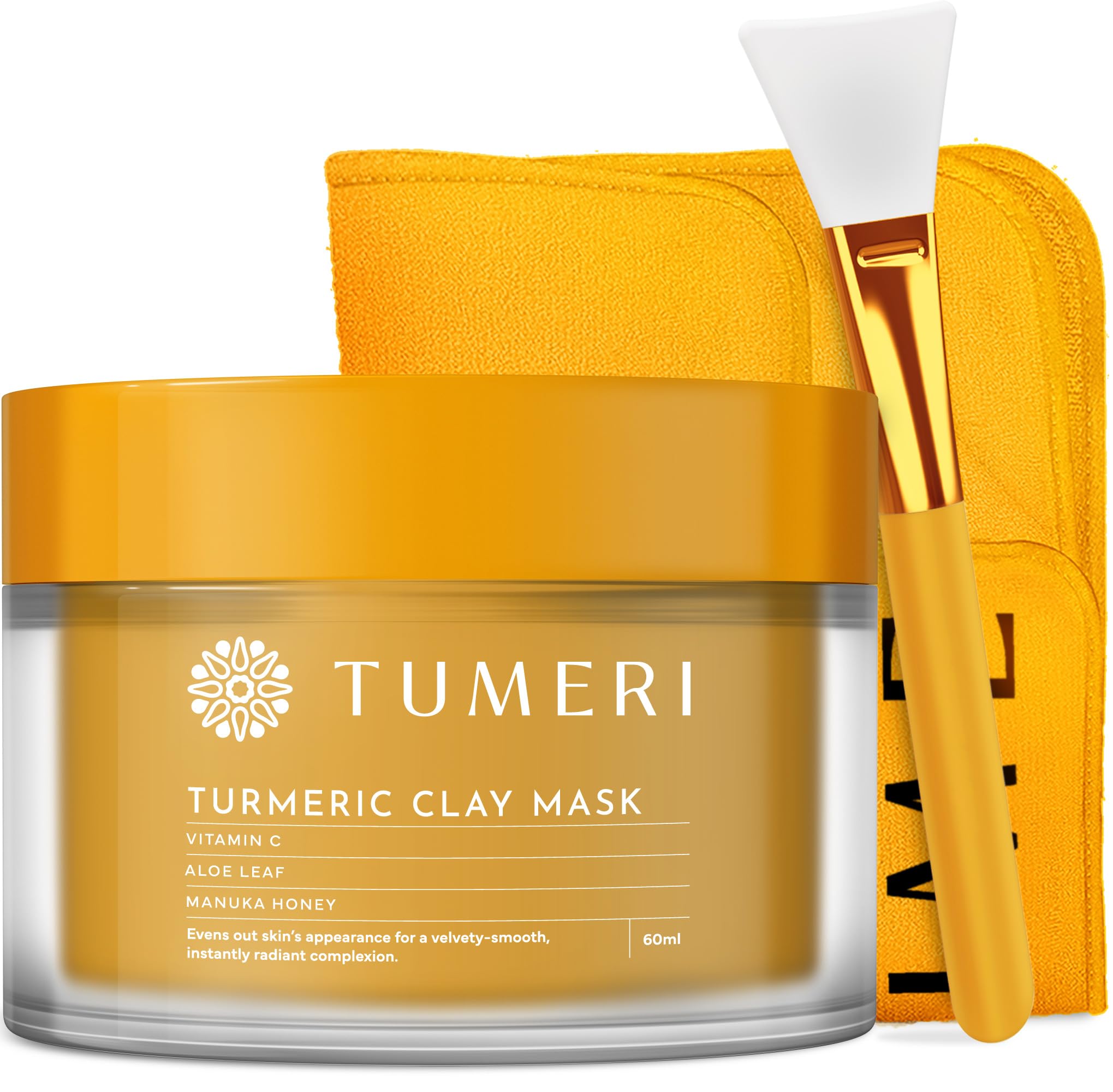 Tumeri Radiant Skin Turmeric Clay Mask with Vitamin C & Manuka Honey