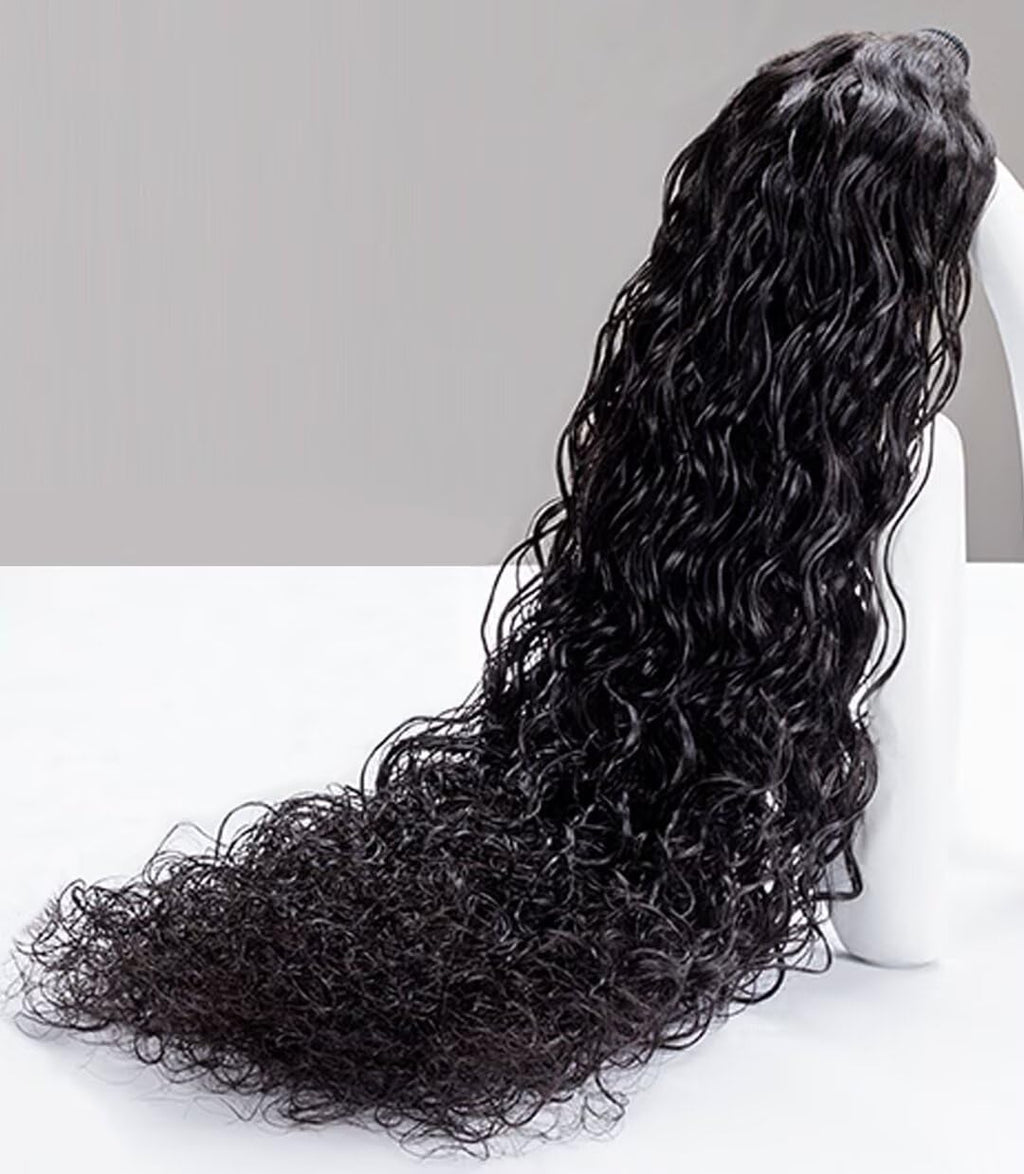 TRIIPPY Raw Human Hair Single BundleTriple Lifespan Than Regular Virgin Hair No.1 Sales Of Raw Hair Bundles20 Inch 100% Indian Raw Hair Water Wave Bundles Keep Soft and Smooth After Multiple Washes