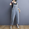 Chic Washed Denim Overalls for Women