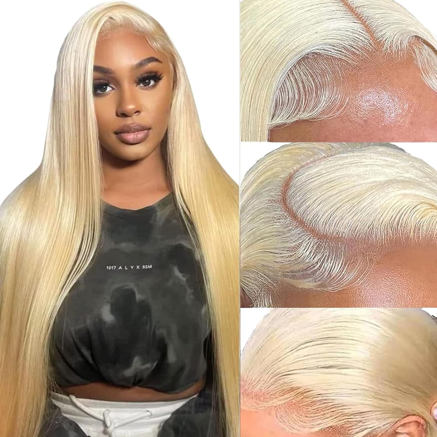 AHPAHP 613 Blonde Human Hair Lace Wig 30in 200% Density