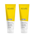 Acure Luminous Skin Scrub Duo - 4 oz Each - Sea Kelp & Green Clay