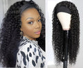 Chic Curly Headband Wig 16 Inch Human Hair
