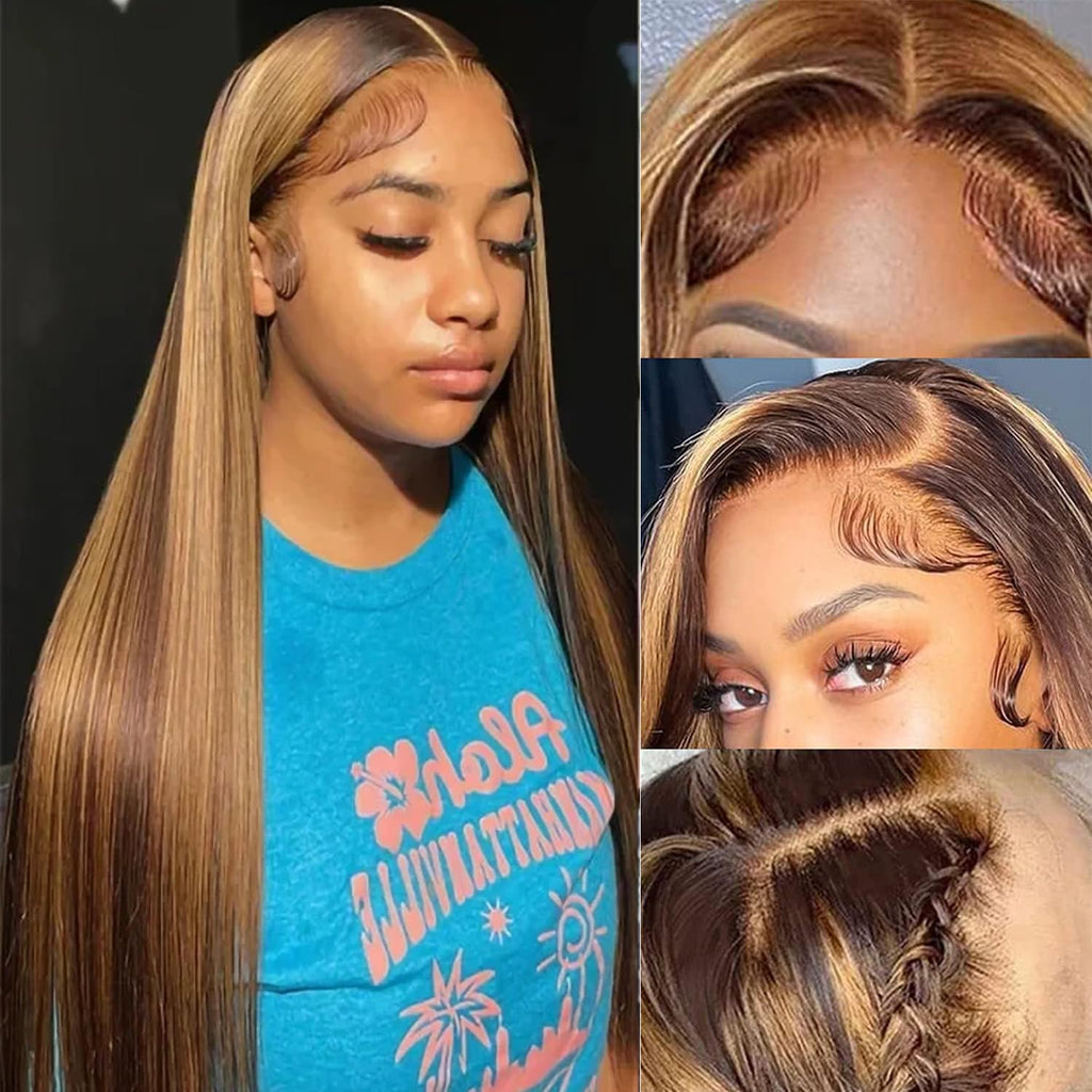 Ombre Bliss Lace Front Human Hair Wig 26inch