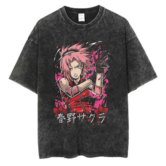 Naruto Retro Cotton Tee - American Style