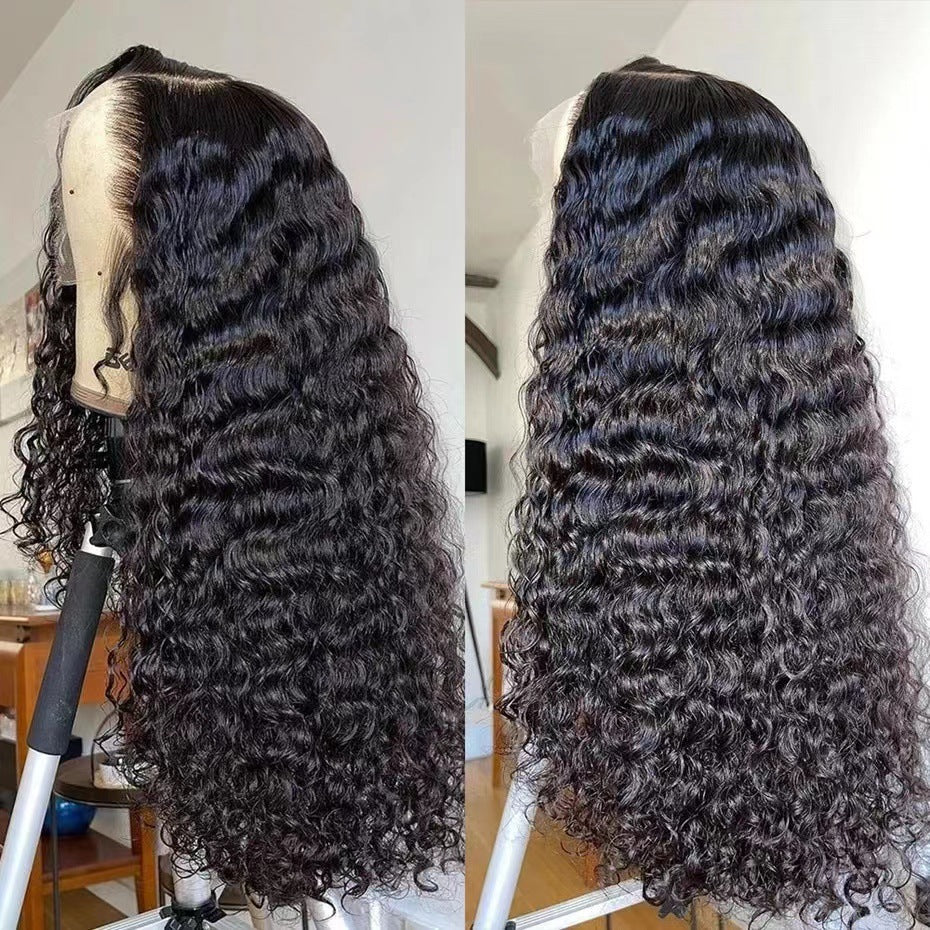 Front Lace Pixie Wig - Long Curly Human Hair