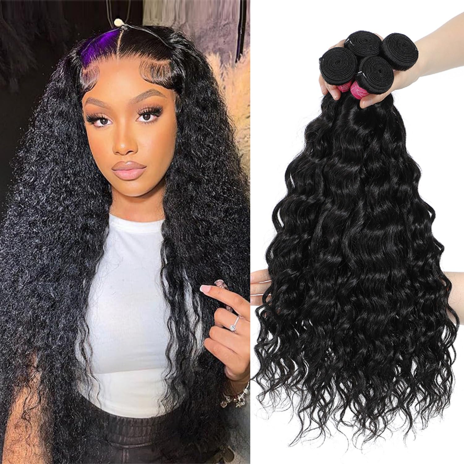 Burmese Deep Wave Human Hair Bundle 16-22 Inch