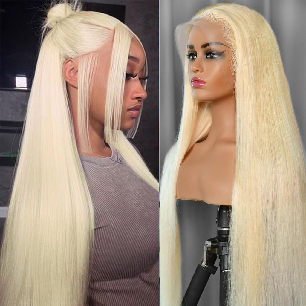 Aliaurora Blonde Human Lace Front Wig 20 Inch