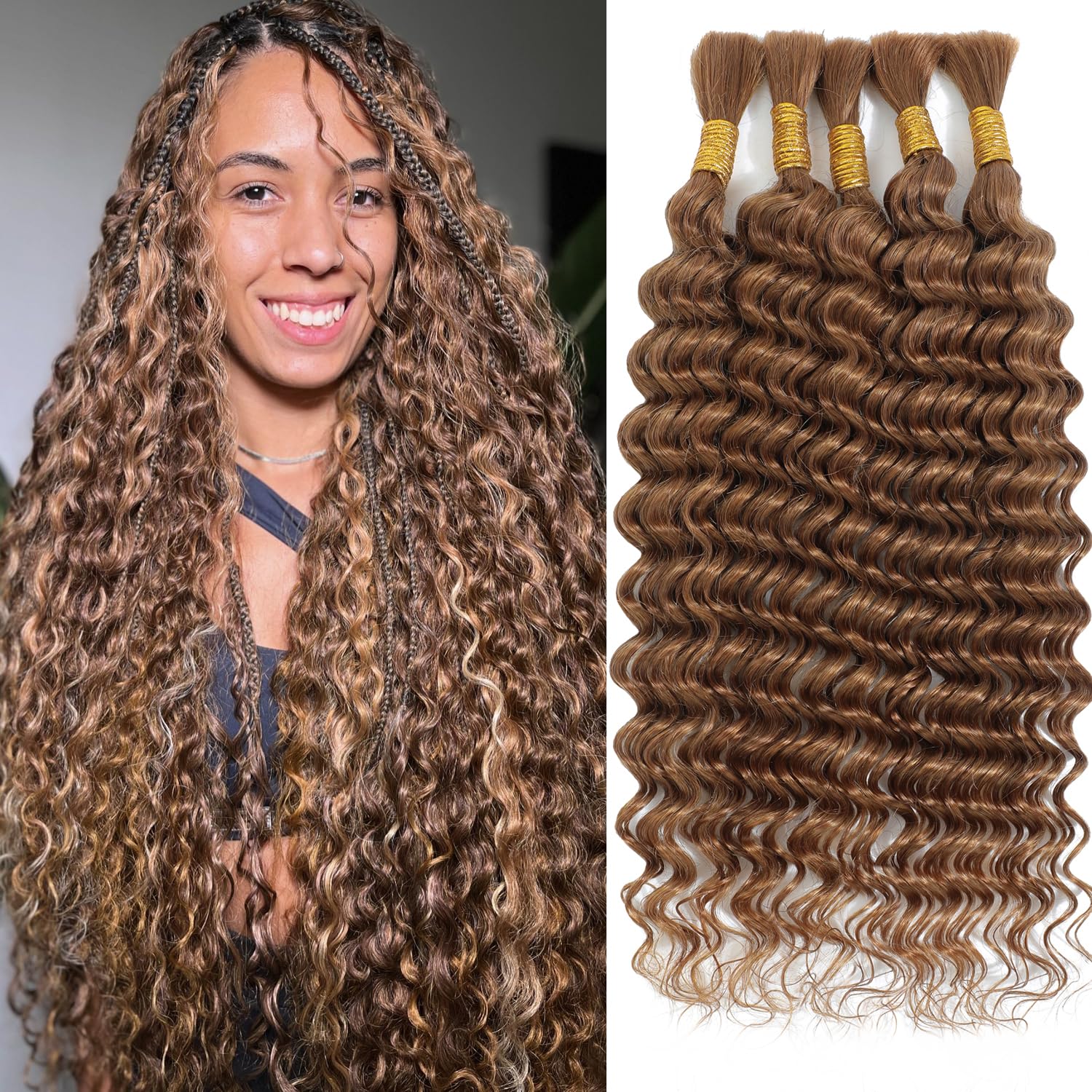 Deep Wave Braiding Bundles 20" 5-Pack