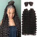 Boho Chic Human & Synthetic Braiding Hair 24in - Chocolate Brown