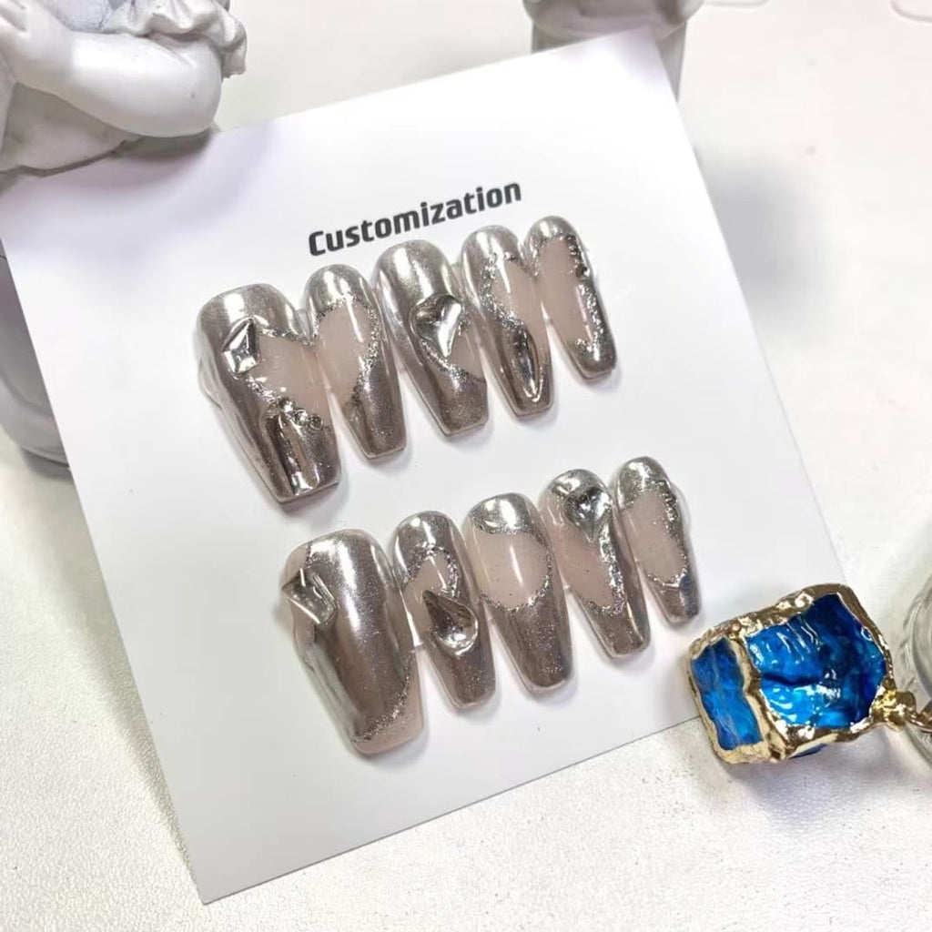 Cherised Charms 3D Squoval Press-On Nails