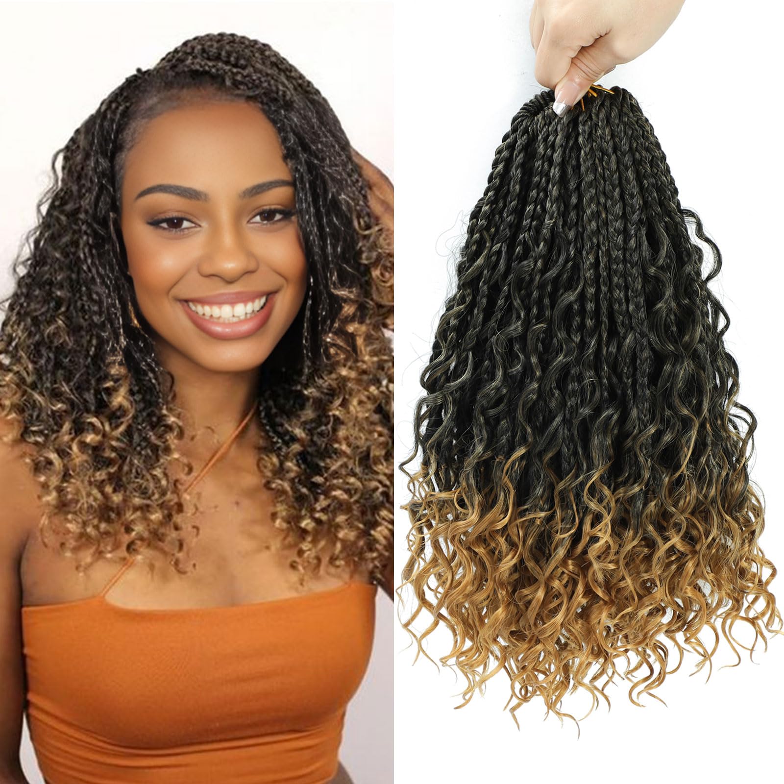 Boho Goddess Braids 14-Inch Crochet Set