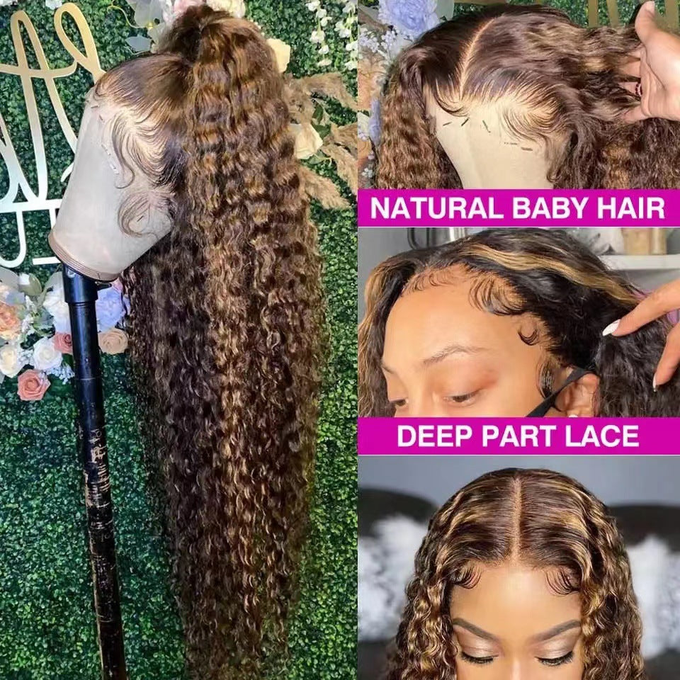 Front Lace Pixie Wig - Long Curly Human Hair