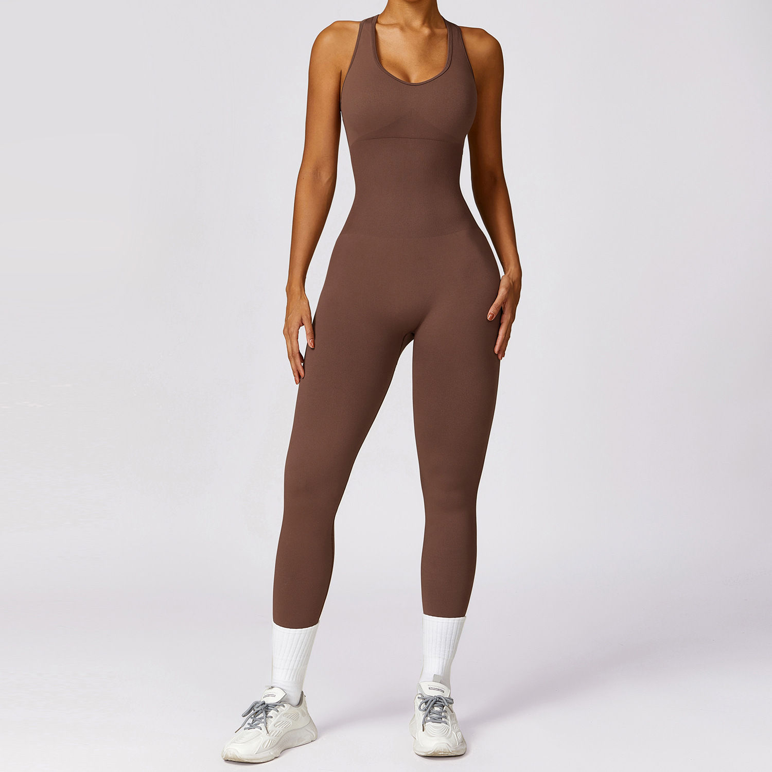 Tight Sports Back V Shape One-piece