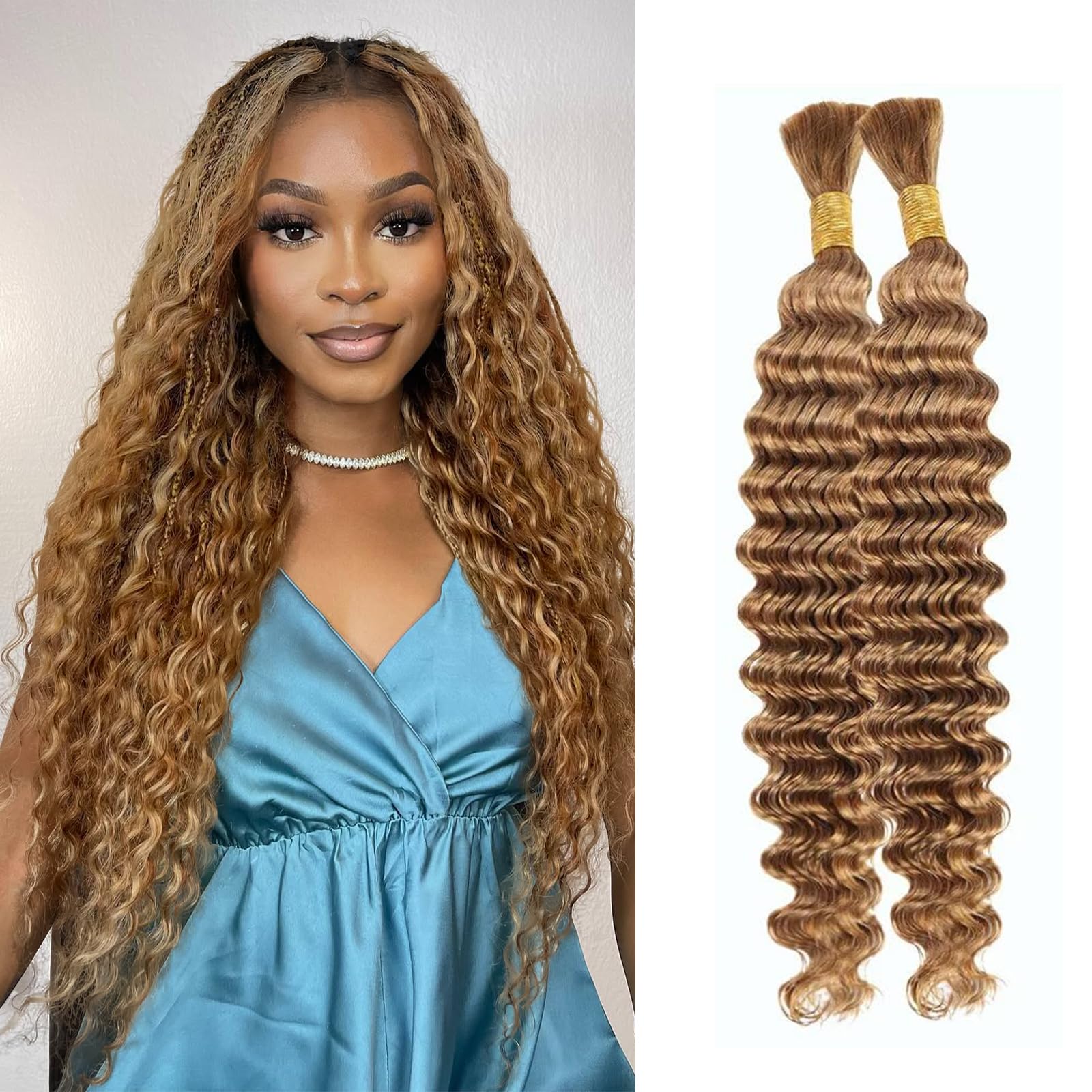 Blonde Brazilian Braiding Hair 2-Pack 24 Inch 110g #27