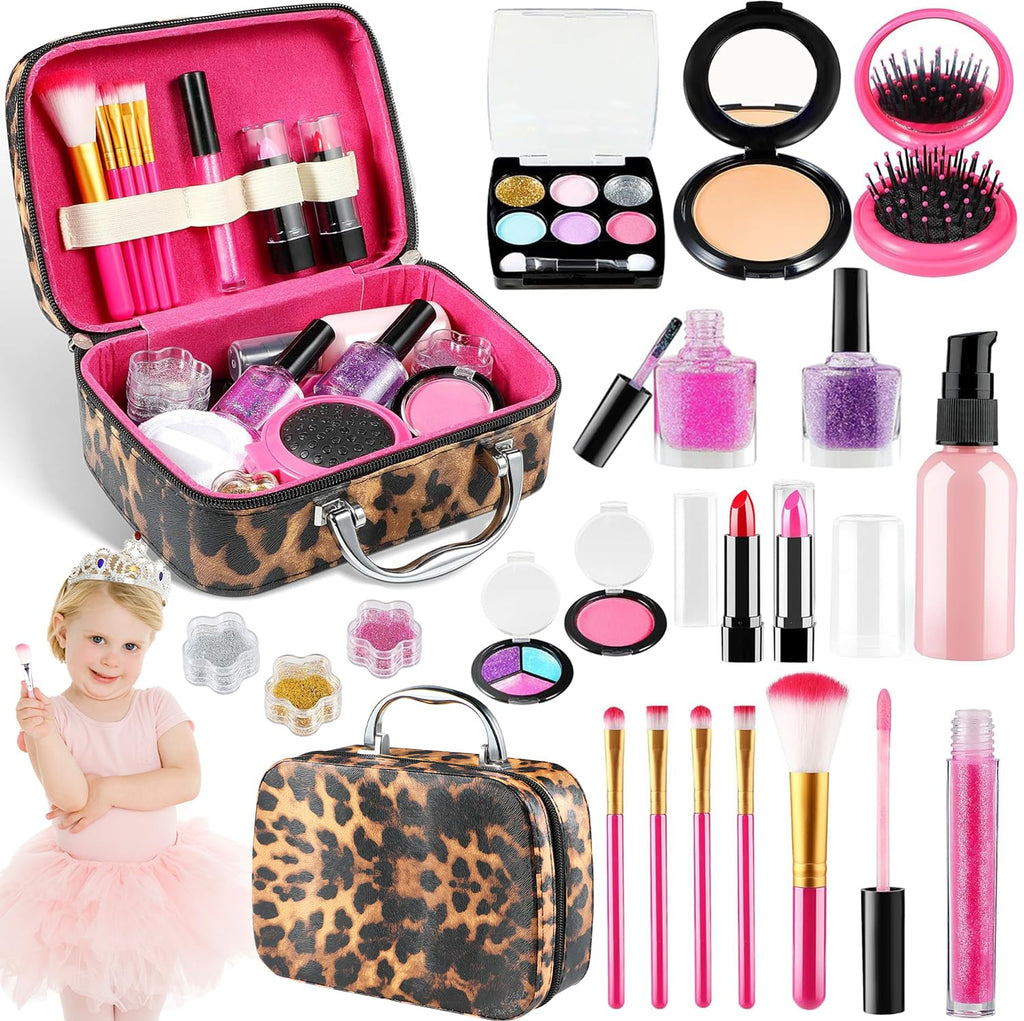 Girls Deluxe Play Makeup Kit 23-Piece Safe & Washable