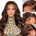 Chocolate Charm Human Hair Wig 24 Inch