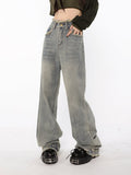 American Chic High-Waist Straight Jeans