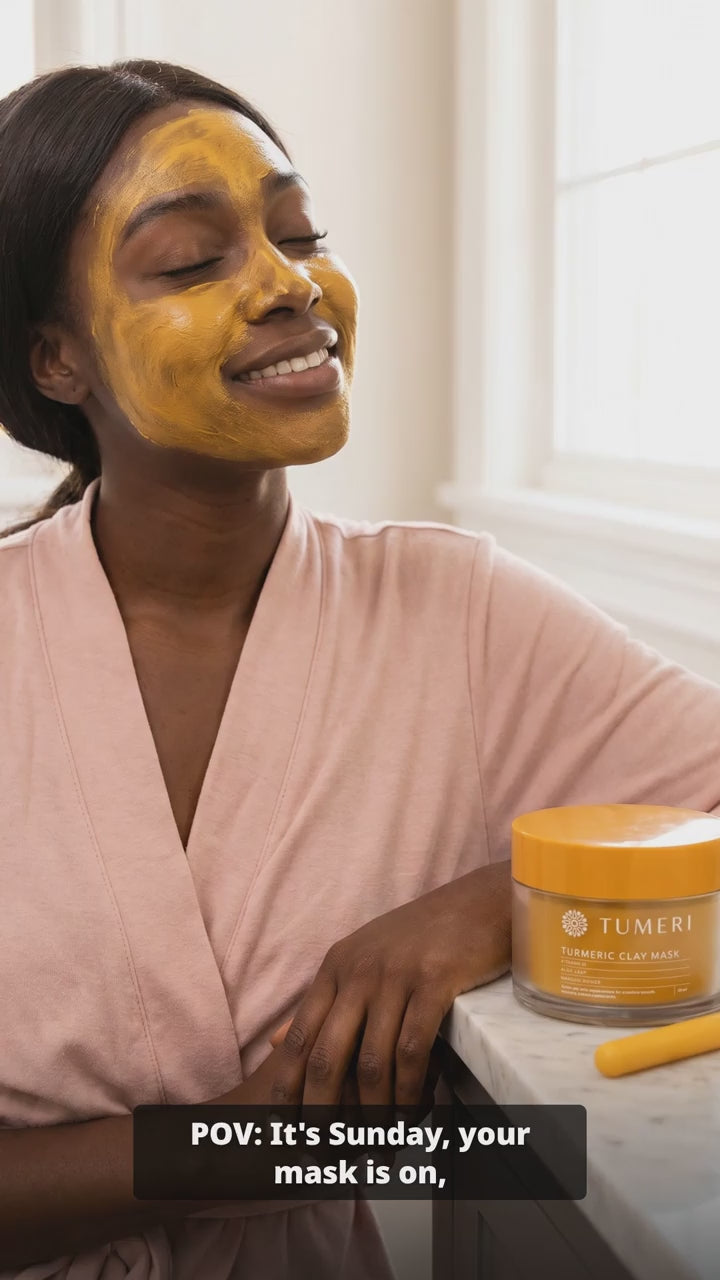 Tumeri Radiant Skin Turmeric Clay Mask with Vitamin C & Manuka Honey